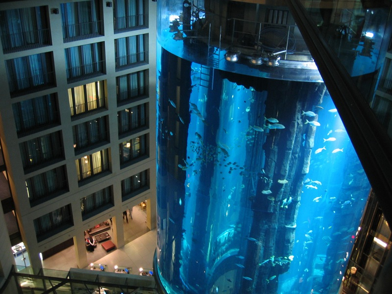 Illustration for article titled Aquadom Is Largest Cylindrical Aquarium on the Planet